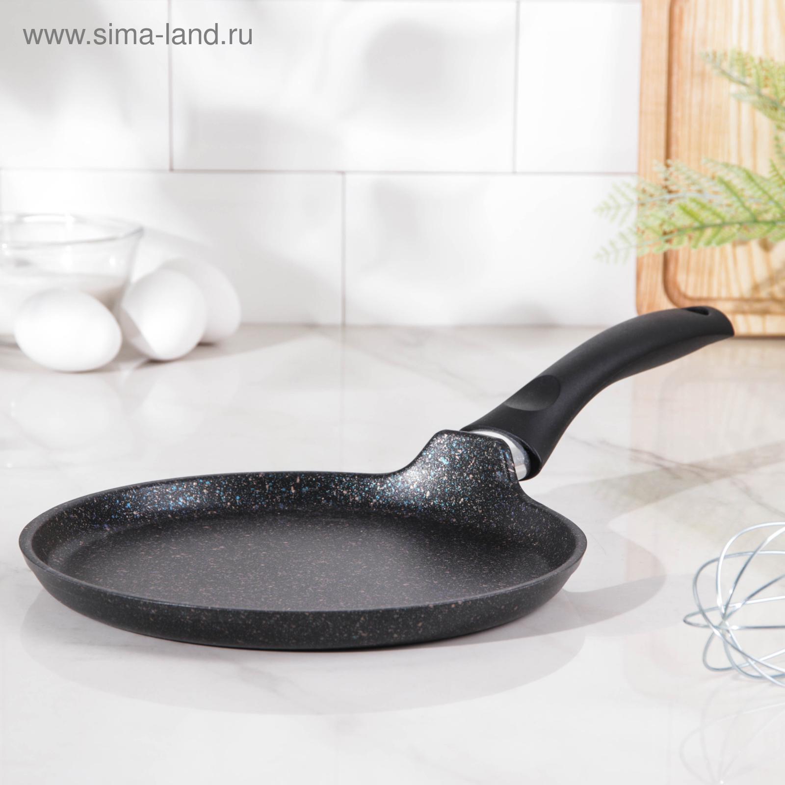 Сковорода блинная d=22см KUKMARA Granit ultra biue(черный)