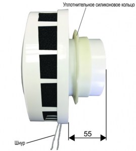 Клапан Инфильтрации Воздуха Airone КИВ-К 125 1м с антивандальной решеткой и круглым оголовком