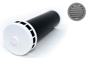 Клапан Инфильтрации Воздуха Airone КИВ-К 125 1м с антивандальной решеткой и круглым оголовком