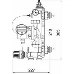 Насосно-смесительный узел для системы отопления JH-1036