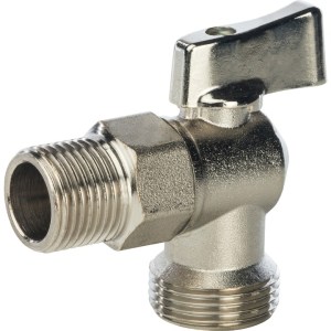 Кран шаровый угловой для стиральных машин Itap 1/2 на 3/4