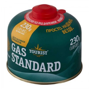 Баллончик газовый GAS STANDARD 230г (РЕЗЬБОВОЙ) TURIS